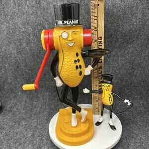 Vintage Planters Nuts Peanut Butter Maker Mr Peanut 2pc Bundle Collectible